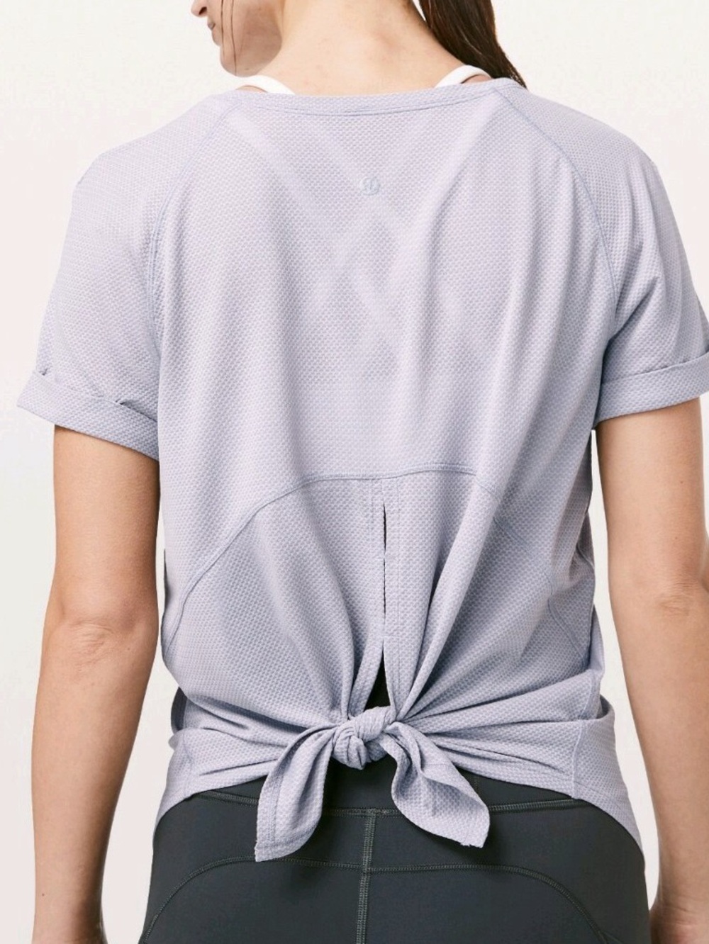 lululemon athletica Open Up Tie Back Tee- Good condition-Large